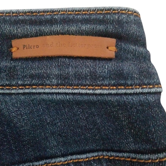 Pilcro and The Letterpress by Anthropologie High Rise Denim Leggings Size 28 - Picture 10 of 16